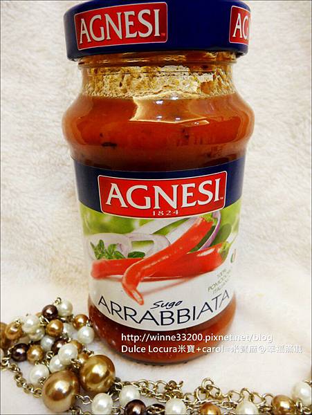 Agnesi義大利麵┃辣味蕃茄、蕃茄鮮蔬、蒜香青醬。義大利麵醬搭配多種義式麵條，在家也能吃滿足