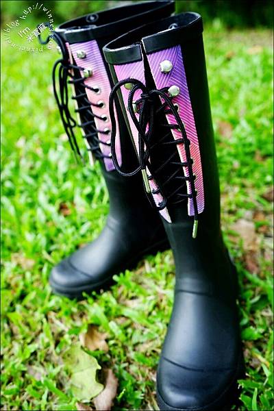 【穿搭。時尚雨鞋】LANDFER。穿出你的與眾不同。秋季下雨心情也很美麗♥不擔心腳丫子濕答答